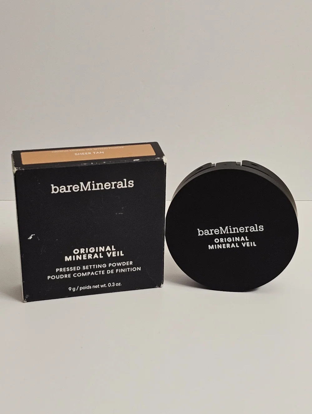 bareMinerals Original Mineral Veil Pressed Setting Powder sheer tan new makeup